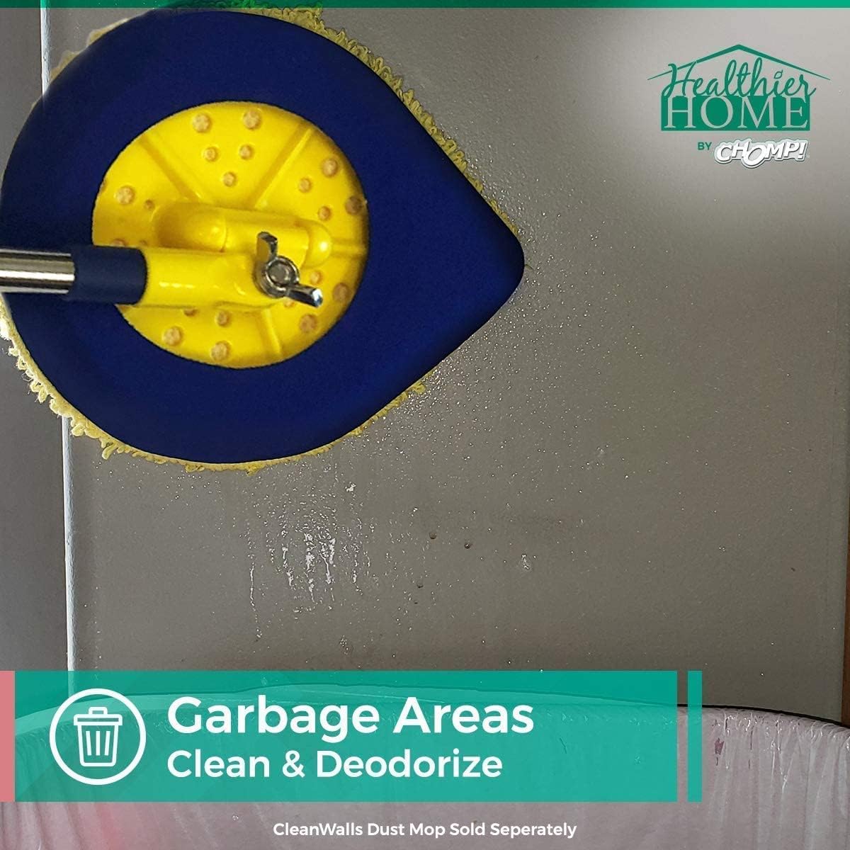 CHOMP! Painted Wall Cleaner Spray: Healthier Home 5-Minute CleanWalls 4-in-1 Multipurpose, Ceiling and Baseboard Cleaning - Dirt, Dust, Odor and Stain Remover - 32 Oz (Summer Sun Scent)