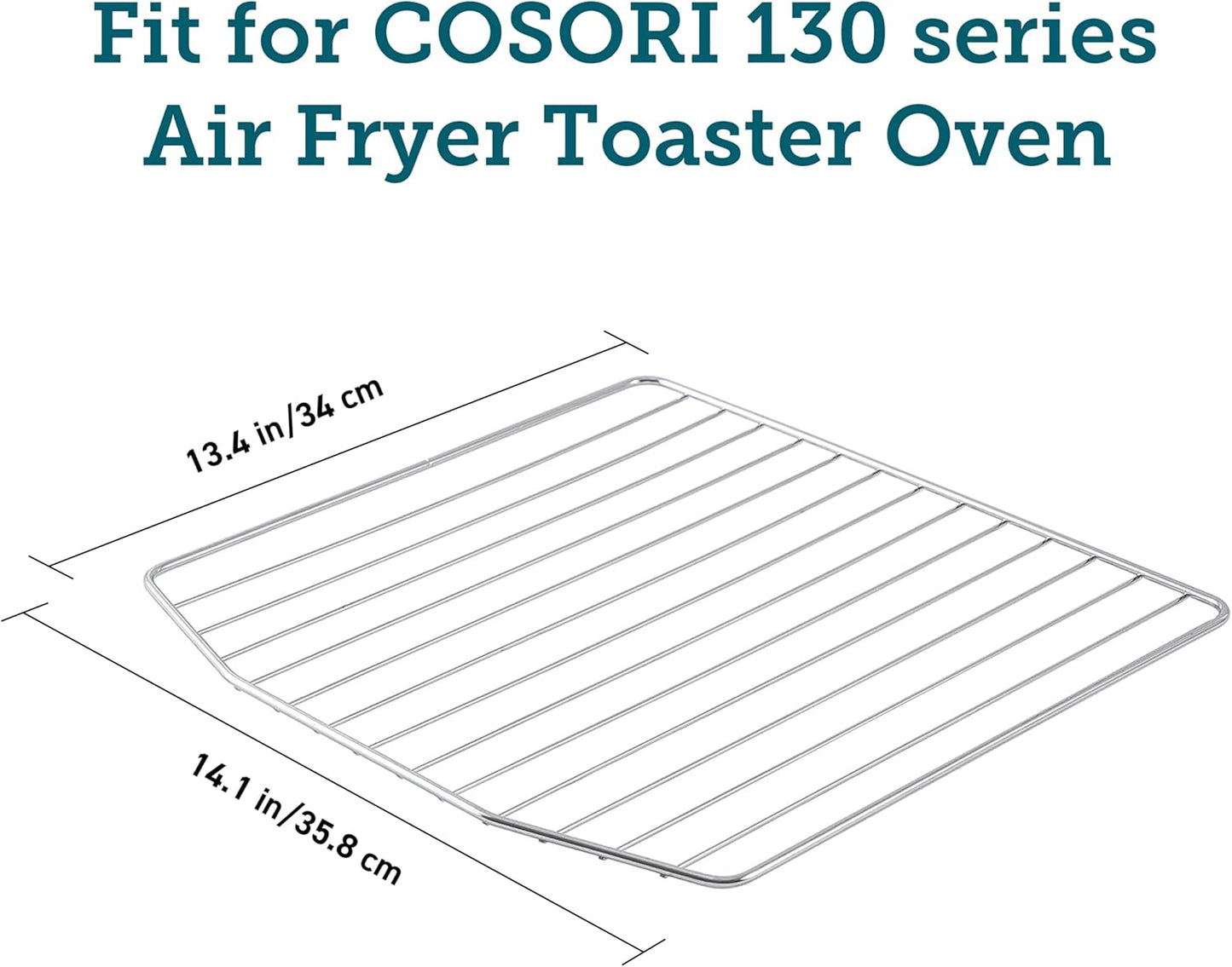 COSORI 2 Pcs Oven Wire Rack for CO130-AO, CS130-AO & CS130-CFH, Air Fryer Toaster Oven Replacement Accessories