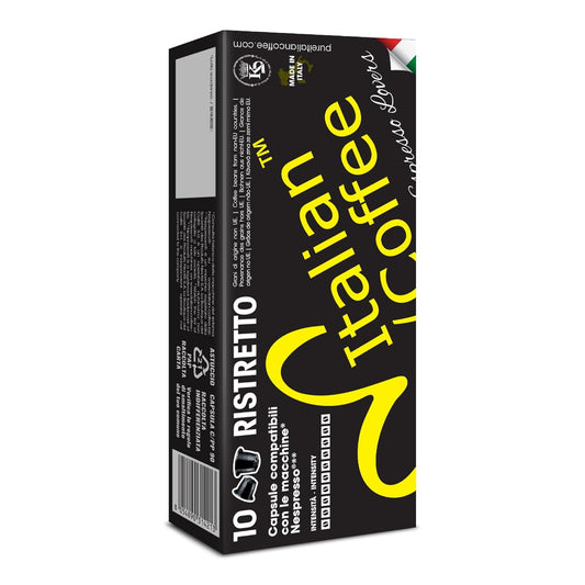 Italian Coffee for Espresso Lovers capsules compatible with Nespresso Original Line machines (Ristretto Regular, 1400 Count (Pack of 1))