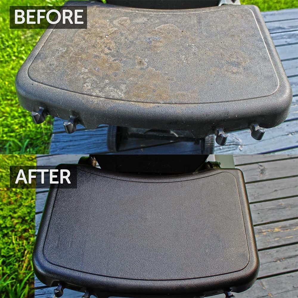 CARON & DOUCET - BBQ Grill Cleaner Oil | 100% Plant-Based & Vegan | Best for Cleaning Barbeque Grills & Grates | Use with Wooden Scrapers, Brushes, Accessories & Tools | Great Gift for Dad! (8oz)