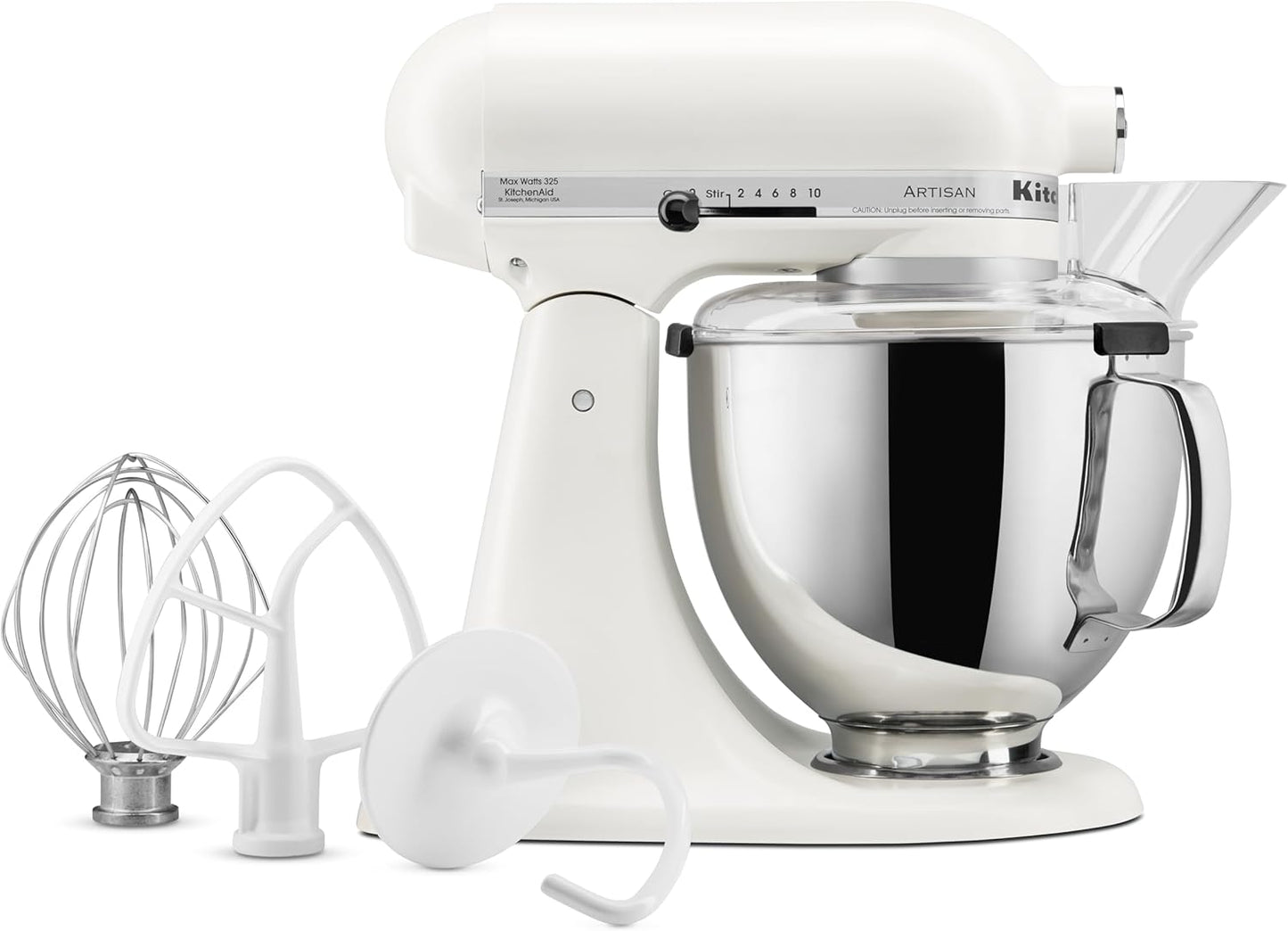 KitchenAid Artisan Series 5 Quart Tilt Head Stand Mixer, KSM150PS, Porcelain