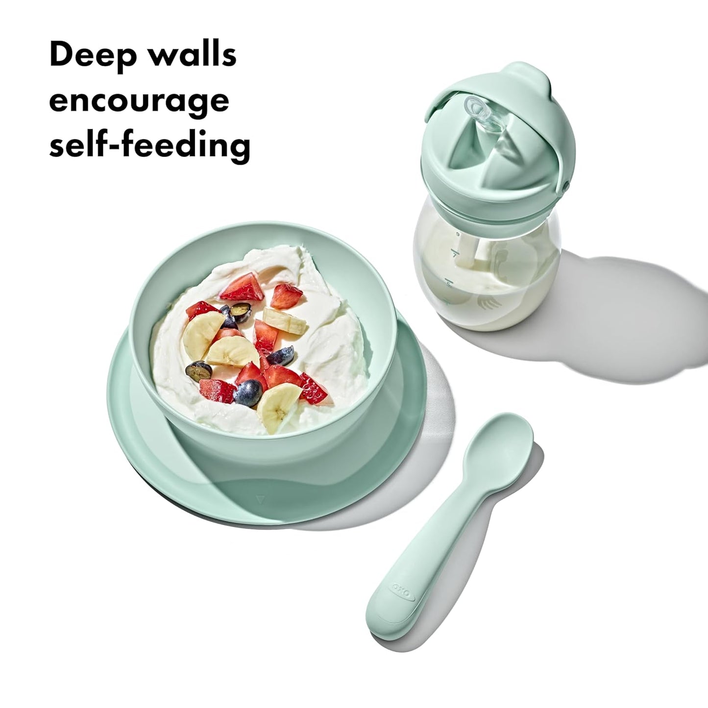 OXO Tot Stick and Stay Suction Bowl - Opal