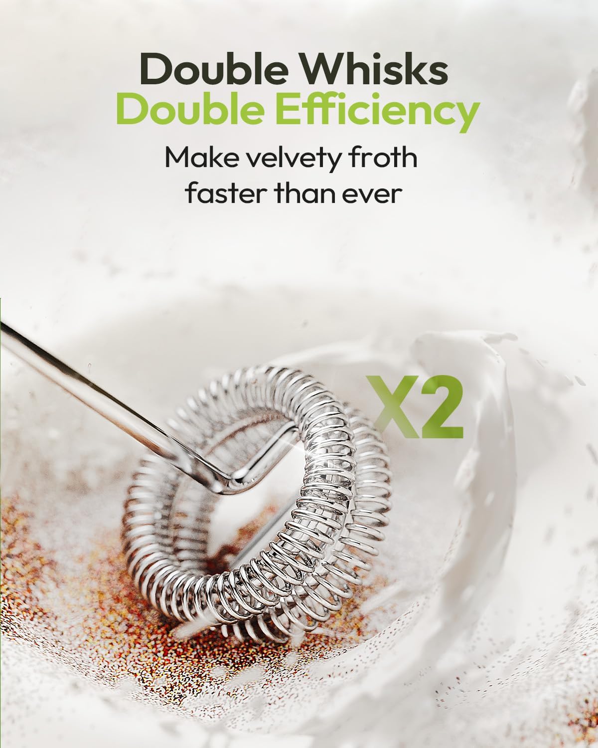 Maestri House Rechargeable Milk Frother with Stand, LunaFro Handheld Electric Foam Maker Waterproof Detachable Stainless Steel Whisk Drink Mixer Foamer for Lattes, Cappuccino