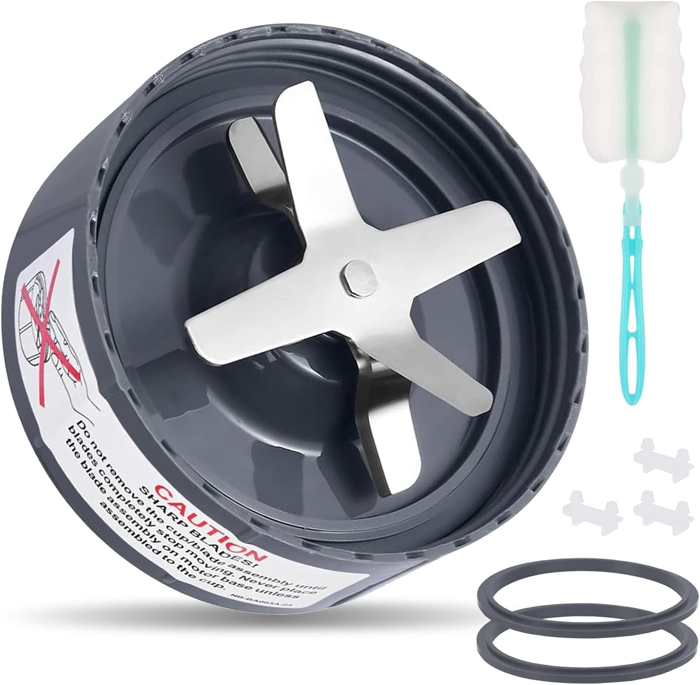 7 Pieces Blade Replacement Parts Blender Extractor Cross Blade Compatible with Nutribullet 600W and Pro 900W