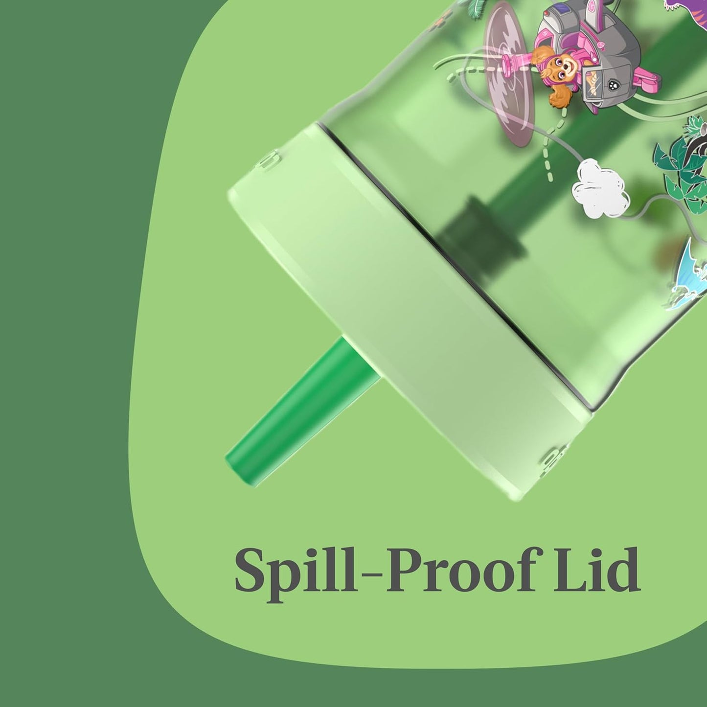 Contigo Leighton Straw Tumbler, 14 oz, Cool Lime (Dogs)