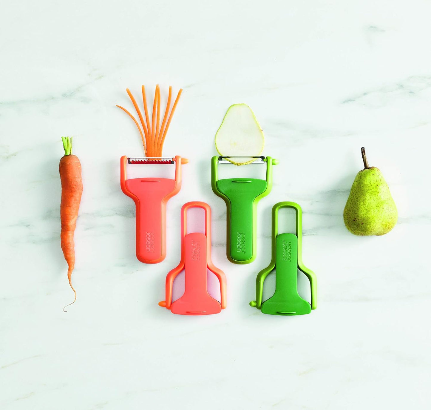 Joseph Joseph SafeStore Peeler, One Size, Orange