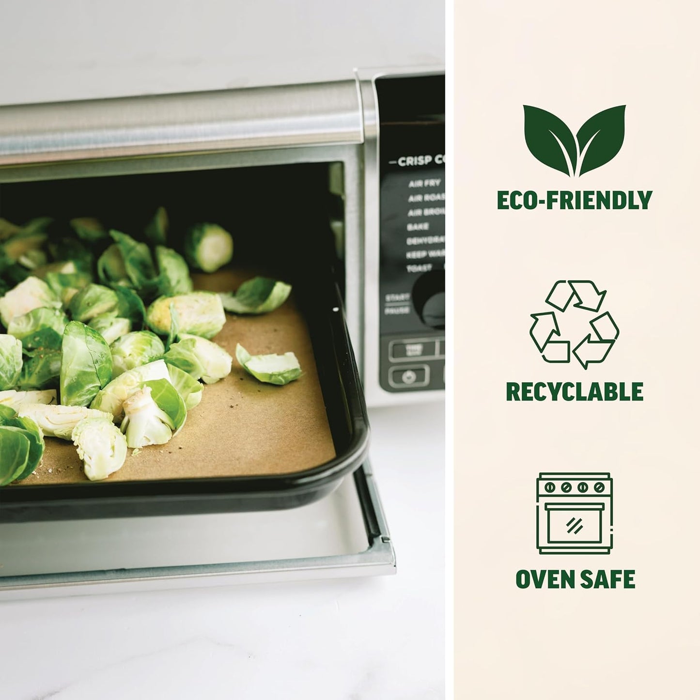 Zenlogy 8x8 Parchment Squares (200 sheets) - Unbleached, Non-stick, Pre-cut Parchment Paper - Fits 8x8 Brownie Square Pans and Toaster Oven Trays, and Air Fryer - Great for Wraps, Baking, Roasting