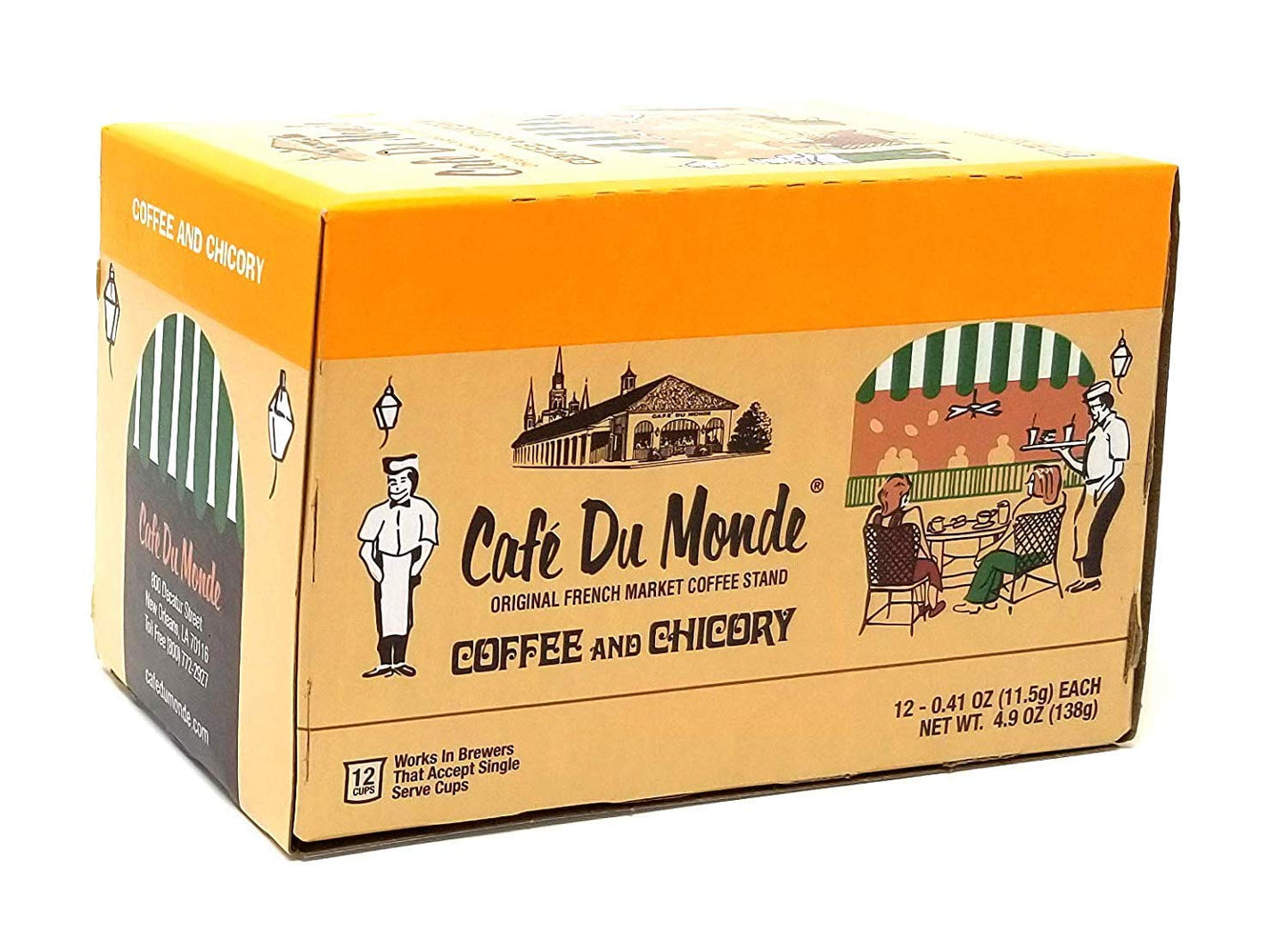 Cafe du Monde Coffee and Chicory 24 Single Serve Cups