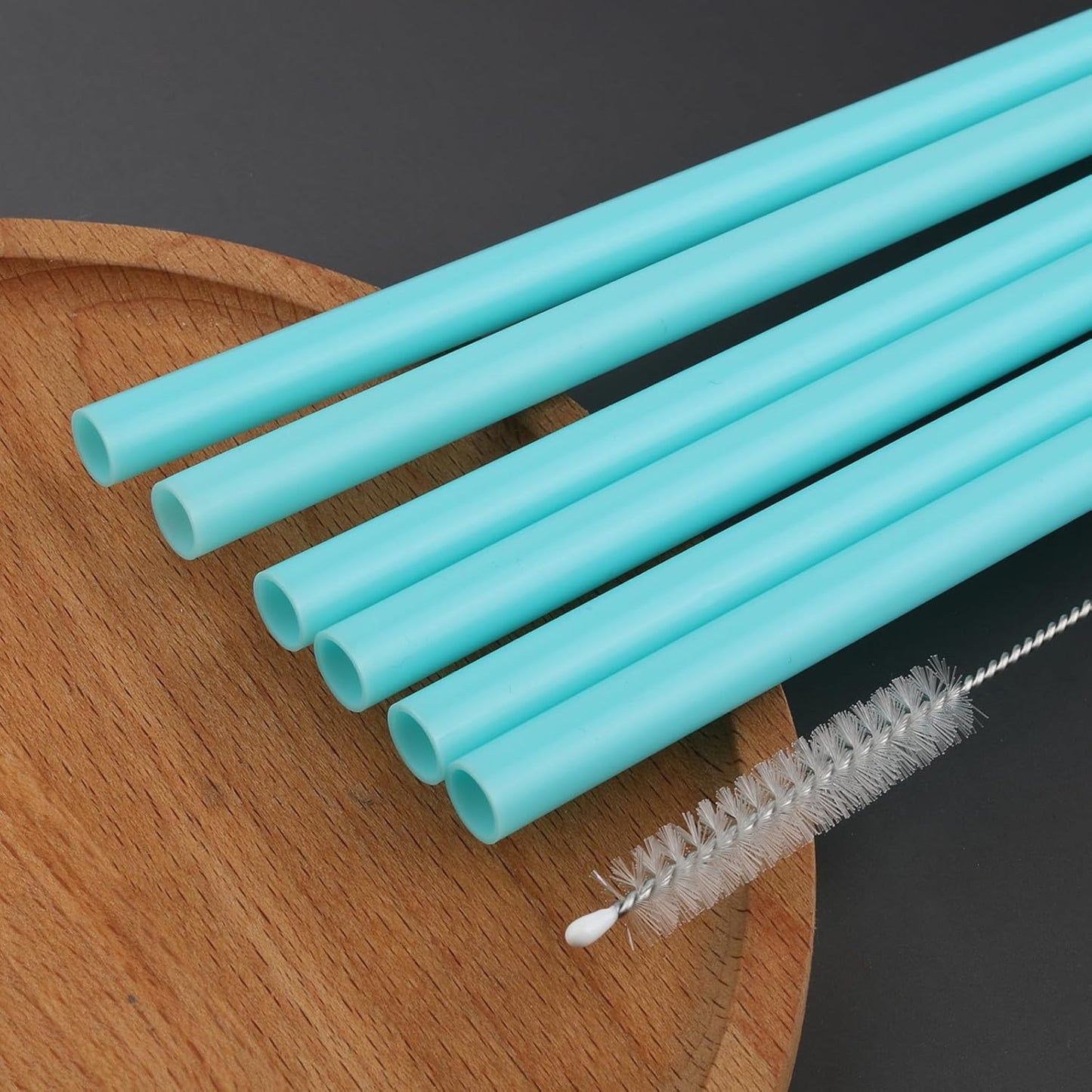 Replacement Straws Compatible with Owala Water Bottle Freepsip 24 Oz - Replacement Parts For Owala Cup 32 Oz -Accessories Set Include 6 BPA-FREE Straws and 1 Cleaning Brush