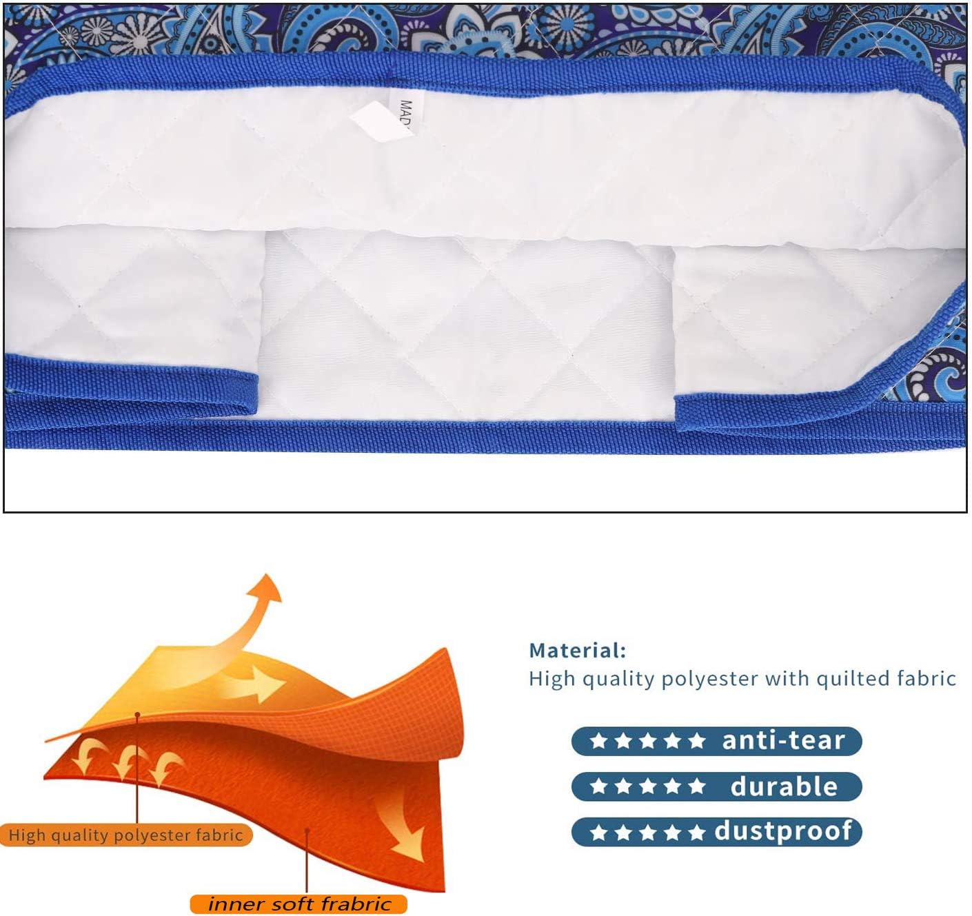 Kitchen Aid Mixer Cover,Kitchen Mixer Cover Compatible with 6-8 Quarts Kitchenaid/Hamilton Stand Mixer,Stand Mixer Covers,Dust Cover For Kitchen Aid Mixer.Kitchen Aid Mixer Assecories.Paisley