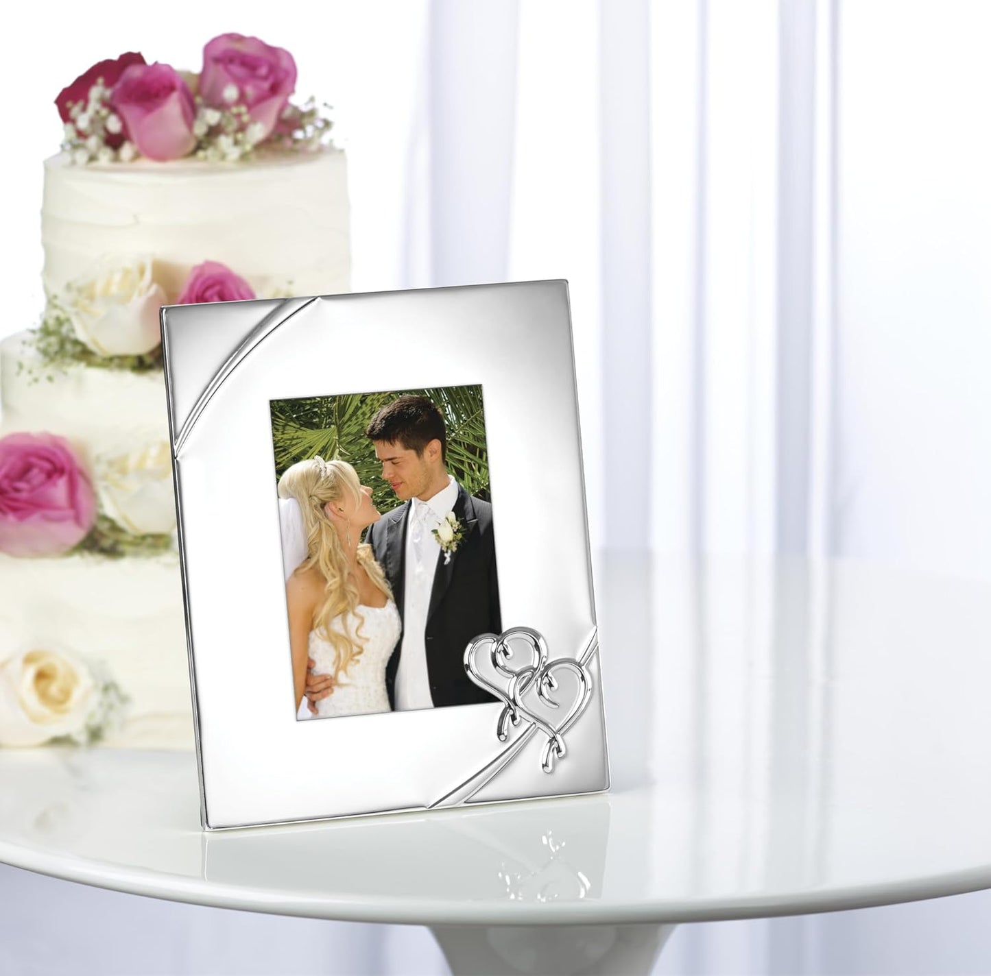 Lenox 812616A True Love 5x7 Picture Frame, Metallic