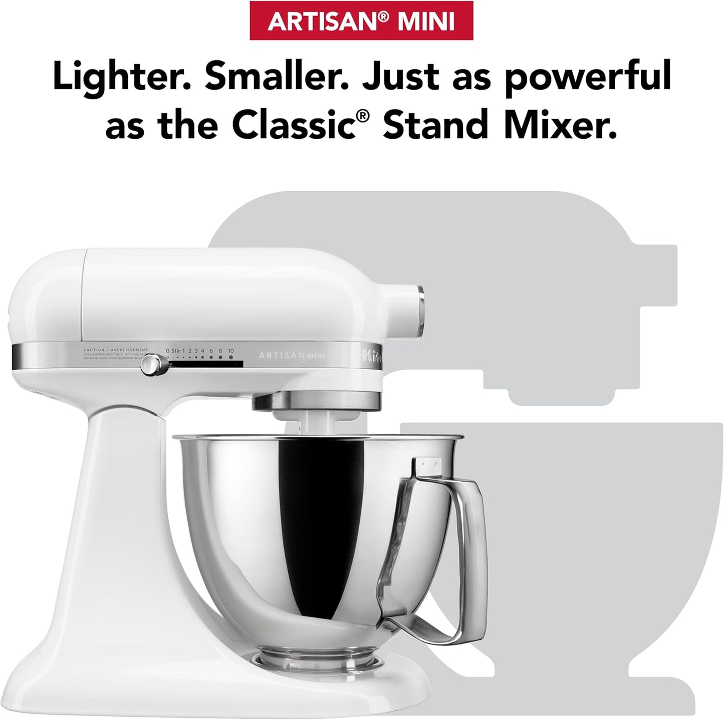 KitchenAid Artisan Mini 3.5 Quart Tilt-Head Stand Mixer - KSM3316X - White
