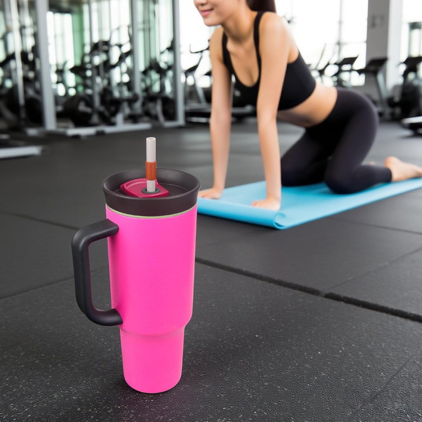 Replacement Straws for Owala 40oz Tumbler, with 1 Brush,6 Pack (6 Colours)