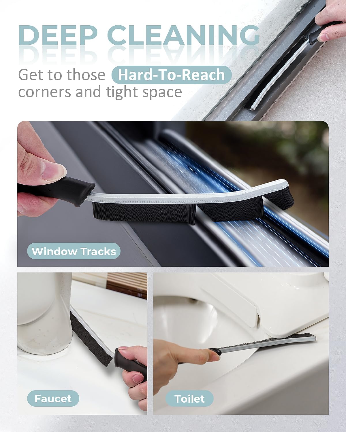 SXhyf Crevice Cleaning Brush - Grout Scrub Brush, House Cleaning Supplies, Gap Cleaning Tools, Home Essentials, Gifts for Women Men, Hard Bristle Crevice Cleaner Brush for Household Use, Bathroom