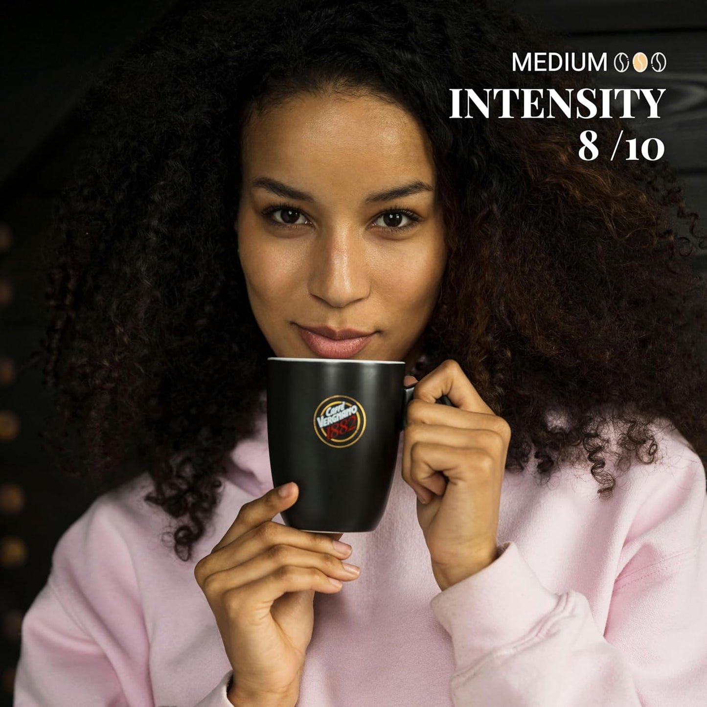 Caffe Vergnano 1882 Gran Aroma Whole Bean Arabica Medium Espresso Roast Coffee, 1.1lbs Bag - Italian Coffee Beans with Rich notes of Cocoa, Spices & Dried Fruit, Intensity 8/10-500g Bag (6 Pack)