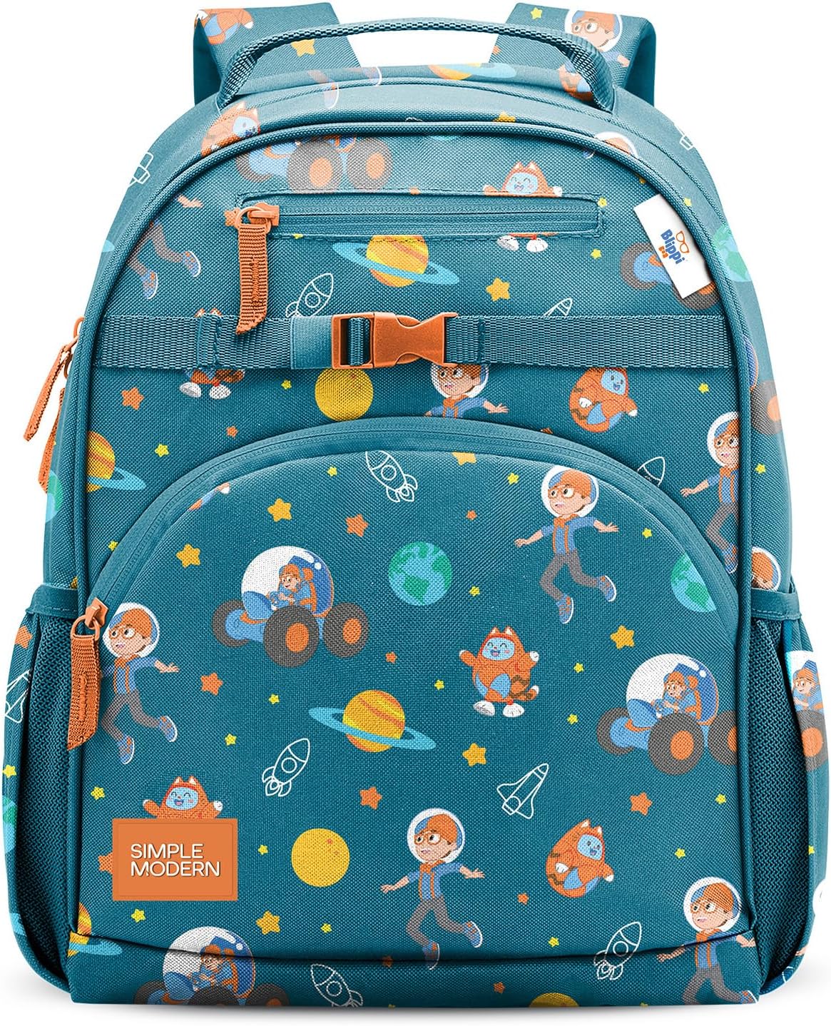 Simple Modern Medium Blippi Toddler Backpack for School Girls and Boys | Kindergarten Elementary Kids Backpack | Fletcher Collection | Kids - 15" tall | Blippi Space