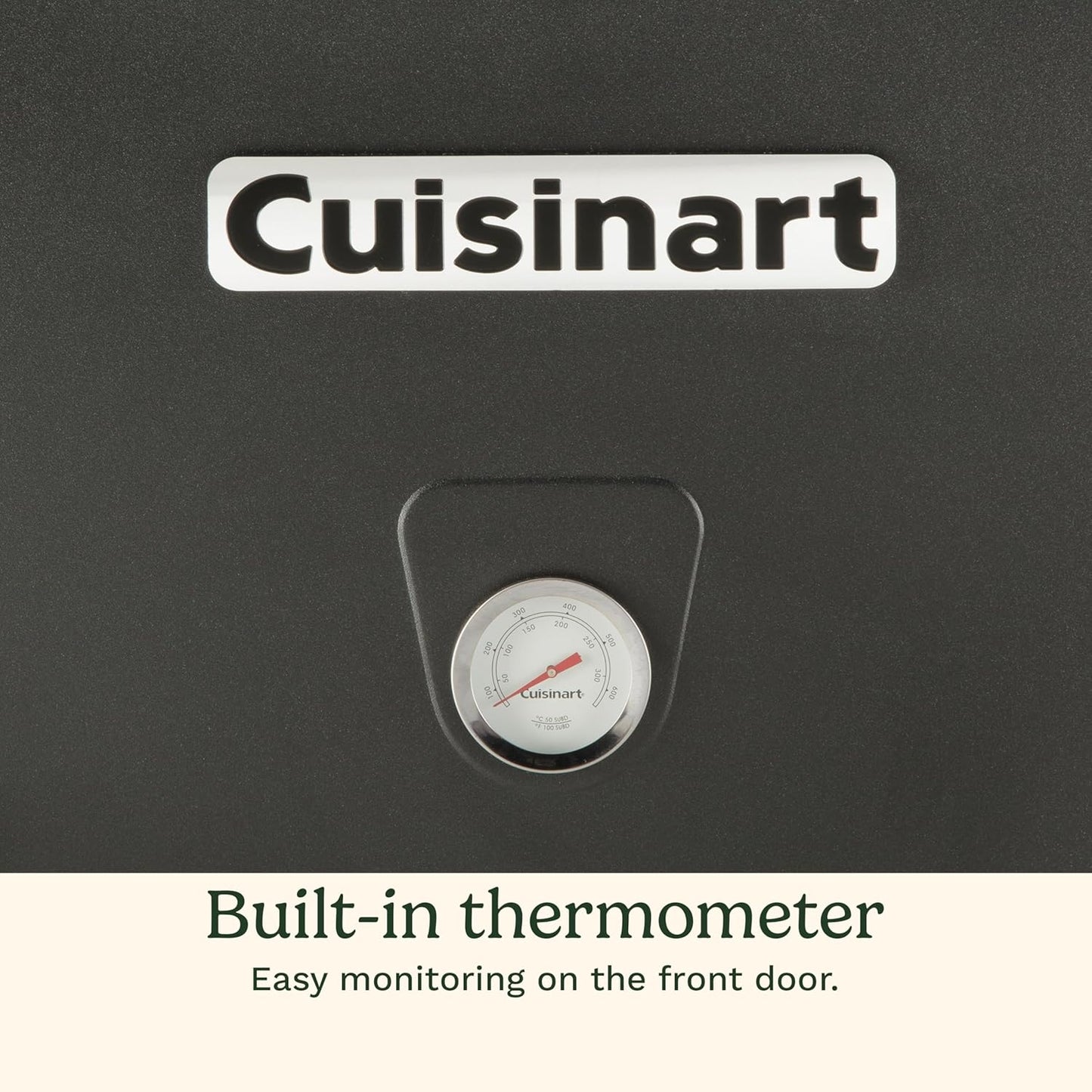 Cuisinart 30" Electric Smoker, 3 Adjustable Racks, Large Capacity BBQ Meat Smoker, Water & Wood Trays for Smoked Meat, Brisket, Salmon & Jerky, Adjustable Temperature Control