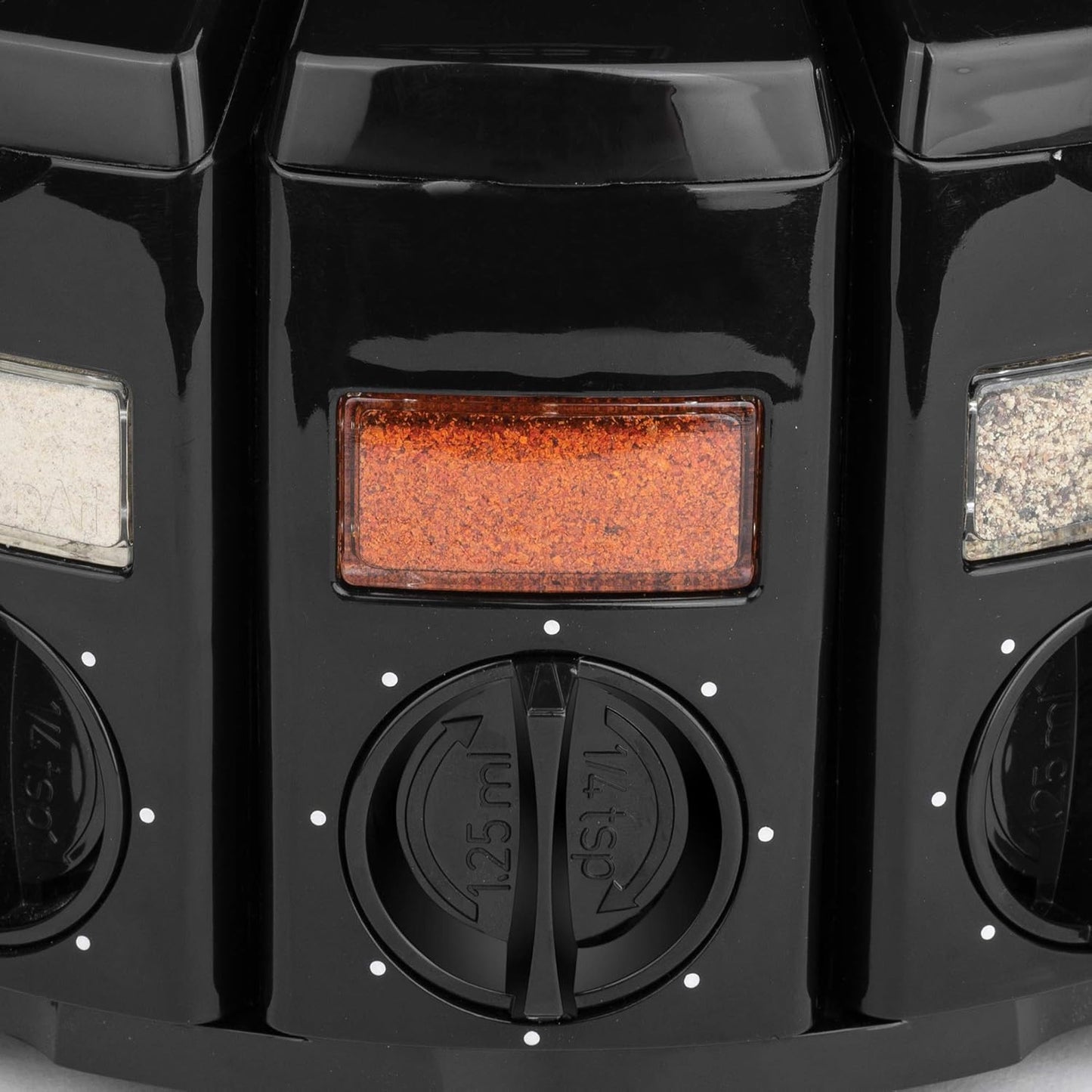 Kitchen Art Spice Rack Select-A-Spice Auto-Measure Carousel 12 Compartments Black 8.75 x 8.75 x 6 inches