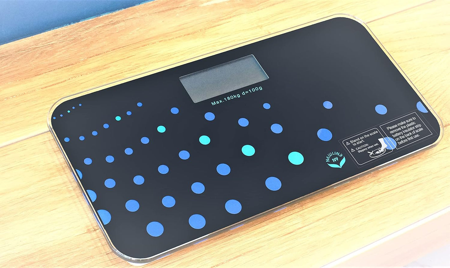 NewlineNY 700 Series Mini Travel Digital Bathroom Scales (no Sleeve) (Trendy Wave)