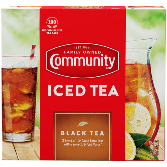 Community Coffee Orange Pekoe Cut Black Tea, 100 Individual Size Tea Bags (Pack of 1)