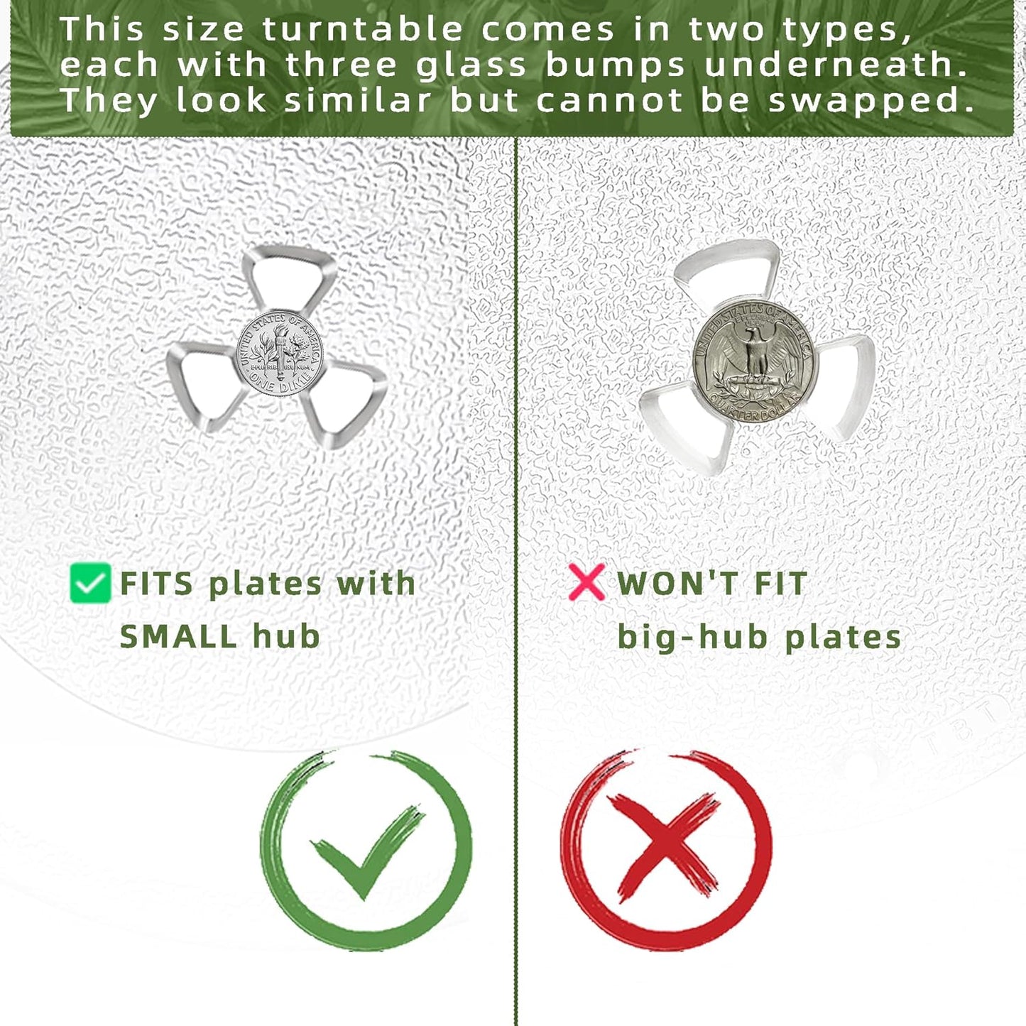 12.75" Microwave Plate Replacement for WB49X10129 GE Microwave Glass Plate, LG 3390W1A027A and Kenmore Microwave Glass Plate 1B71961H Compatible With WP8172138 12 3/4 inch Whirlpool Microwave Plate