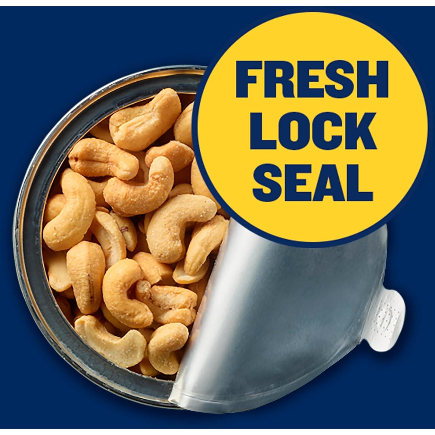 PLANTERS Deluxe Lightly Salted Cashews, Party Snacks, Plant-Based Protein, Quick Snack for Adults, After School Snack, Flavored with Sea Salt, Kosher, 1lb 2.25oz