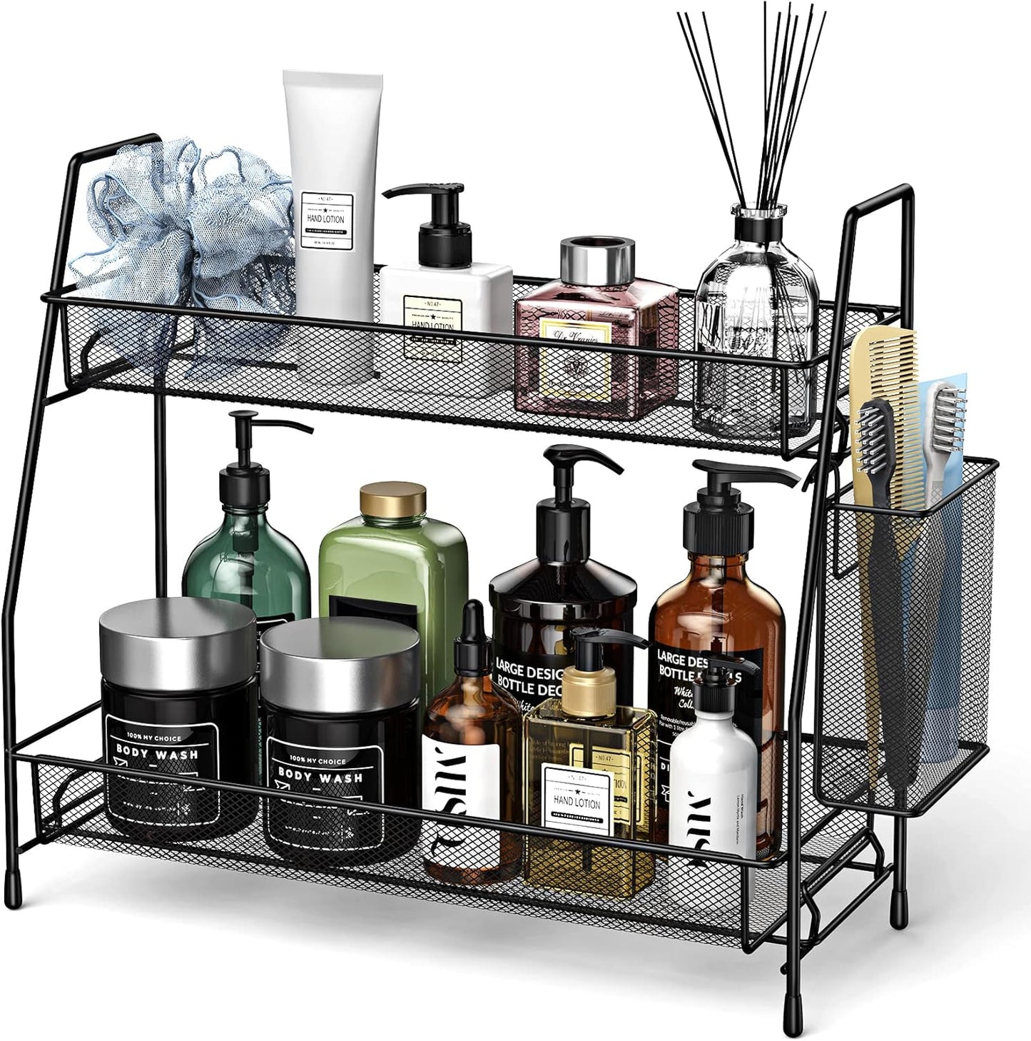 Bathroom Organizer Countertop, Spice Rack Organizer for Cabinet,Bathroom Counter Organizer, Kitchen Countertop Organizer
