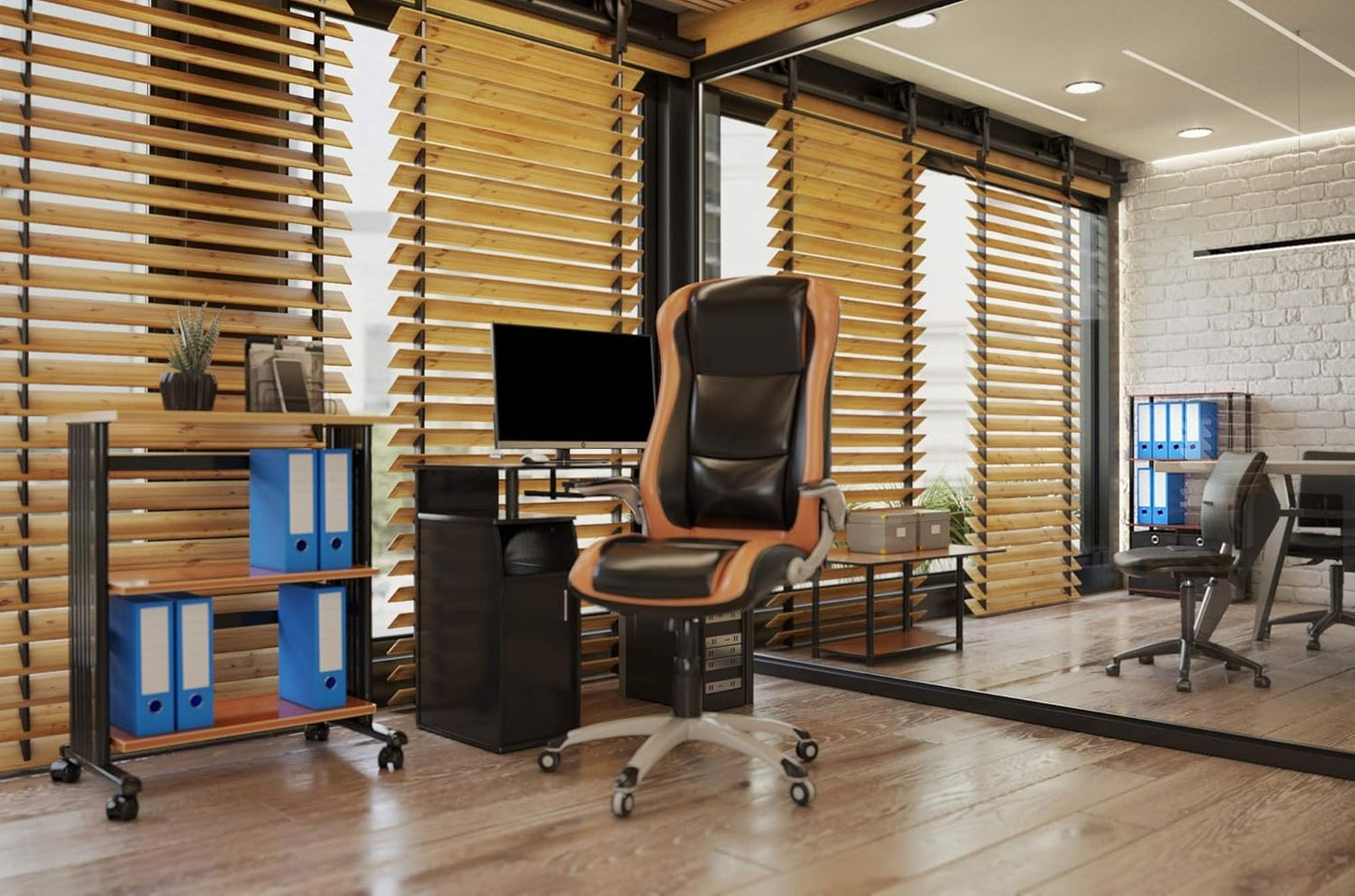 Furinno NW889DC/BK Go Green 4-Tier Multipurpose Storage Rack w/Bins, Dark Cherry/Black