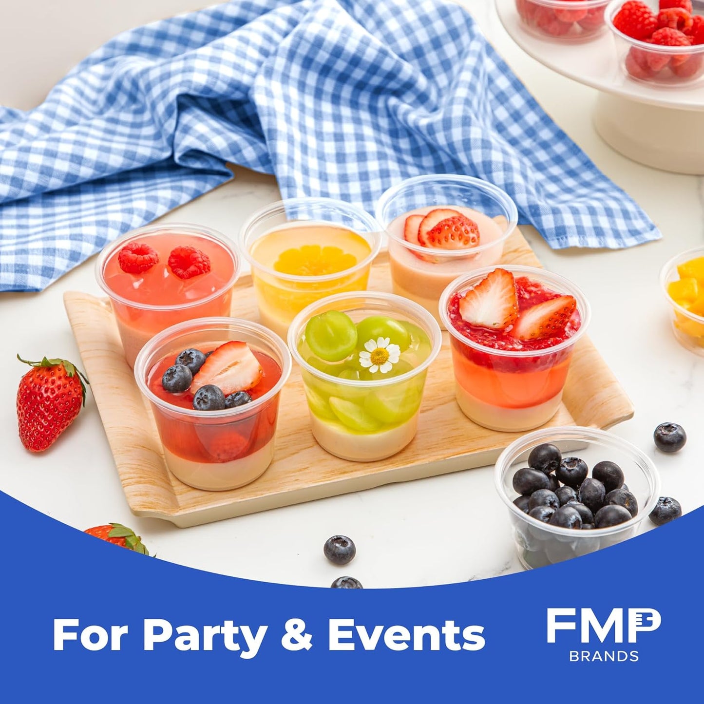 Fit Meal Prep 250 Pack 5.5 oz BPA Free Condiment Cups No Lids, Disposable Jello Shots Containers, Small Dipping Sauce Cups, Plastic Ramekins in Bulk, Stackable Souffle Cups for Sample, Portioning