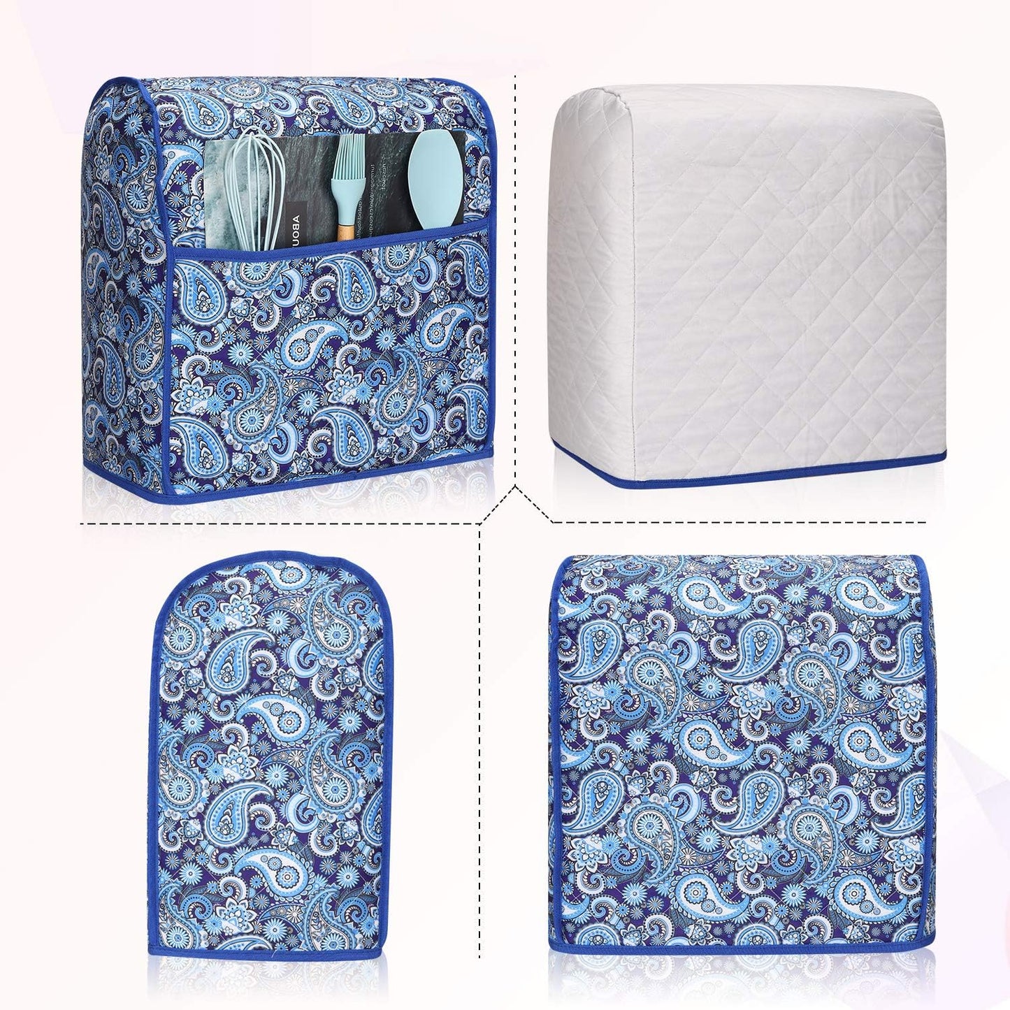 Kitchen Aid Mixer Cover,Kitchen Stand Mixer Cover Compatible With 5-8 Quart Kitchenaid Hamilton Mixers,Kitchen Aid Covers for Stand Mixer With Pockets,Kitchen Aid Mixer Assecories