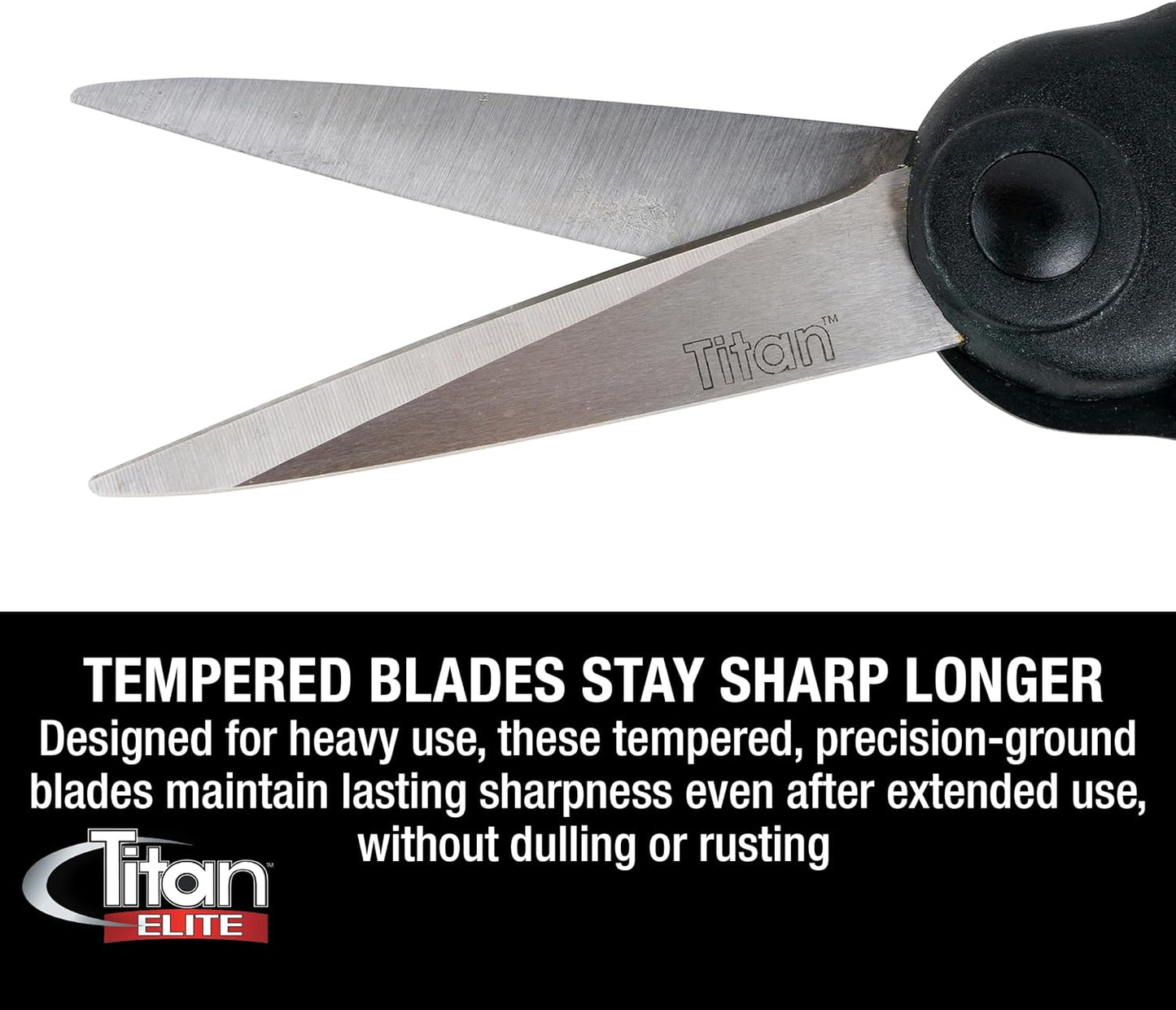 Titan Industrial Grade Heavy Duty Scissors Multipurpose Shears for Sewing and Crafting Durable Easy to Use Stainless Steel Blades with Comfortable Handles for Reliable Precision Cutting