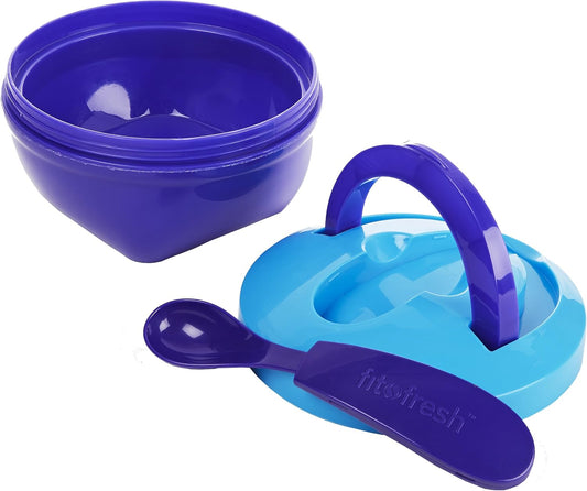 Fit & Fresh Kid's Spill-Proof Meal Container, 14 ounce capacity, Colors may vary