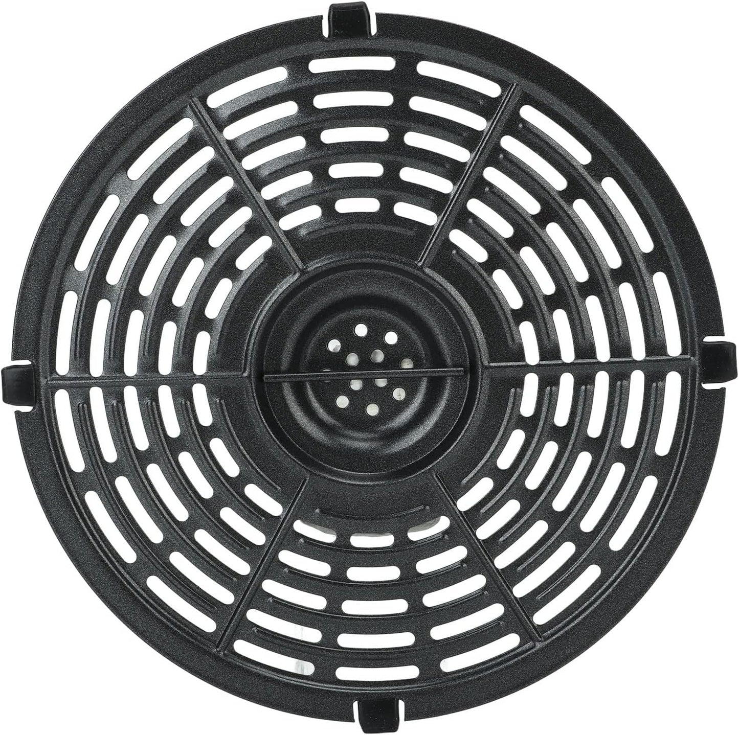 Focket 21.6cm 8.5 Inch Air Fryer Replacement Crisper Plate, Non Stick Coating Pan Air Fryer Grill Pan Air Fryer Grill Plate for Steak, Dishwasher , Air Fryer Accessories Tray