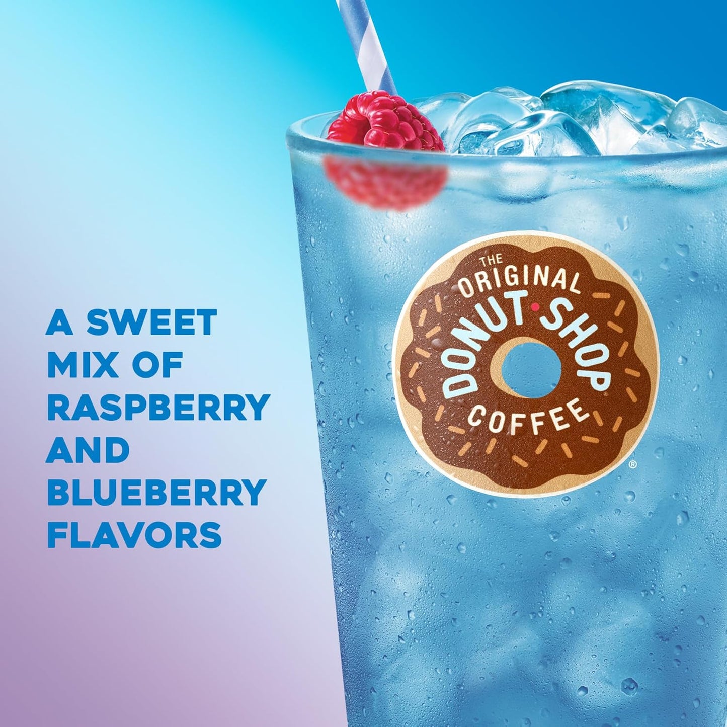 The Original Donut Shop Iced Refreshers, Berry Chill, Brew Over Ice Single Serve Keurig K-Cup Pods, 20-Count Box