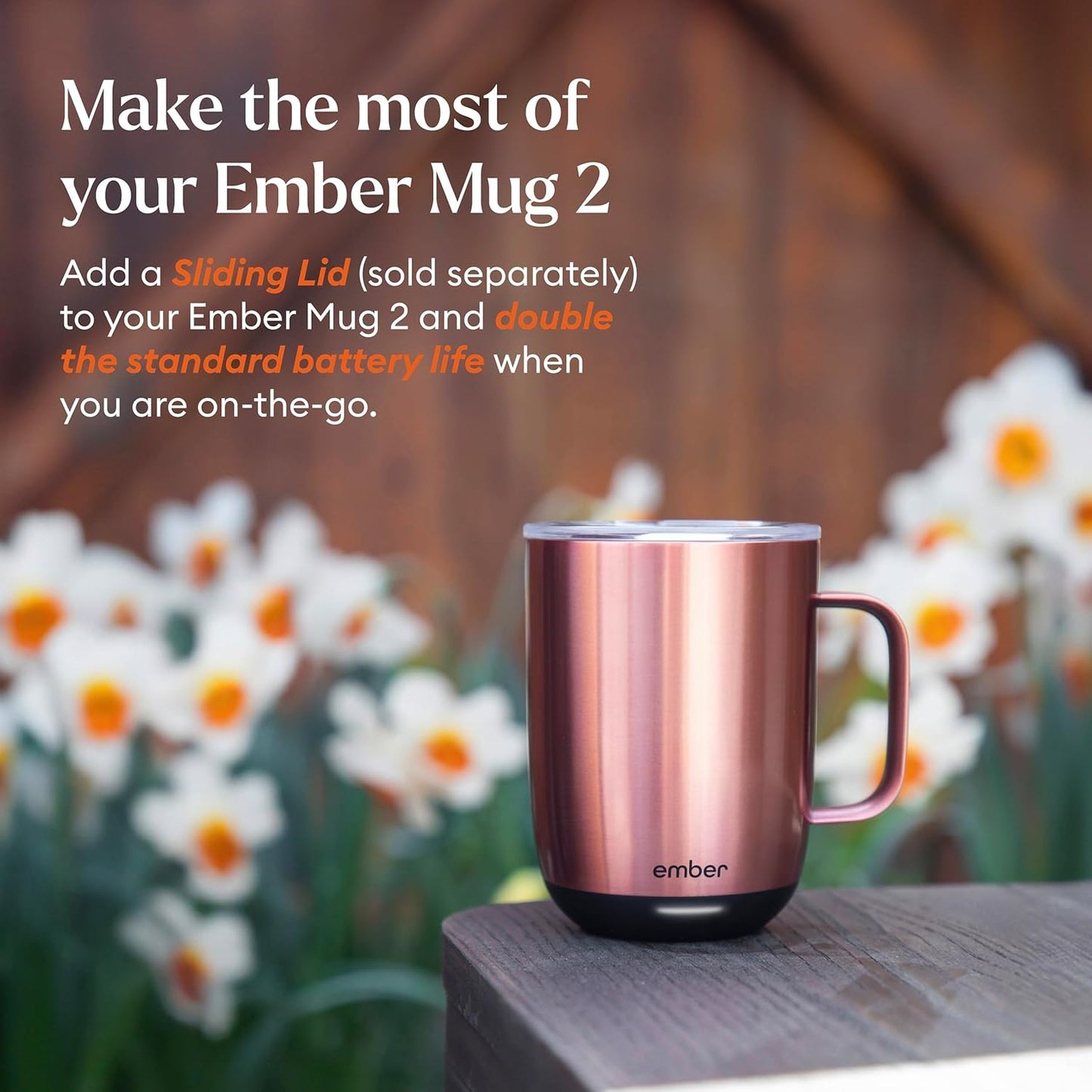 Ember Mug² Temperature Control Smart Mug 14oz - Rose Gold