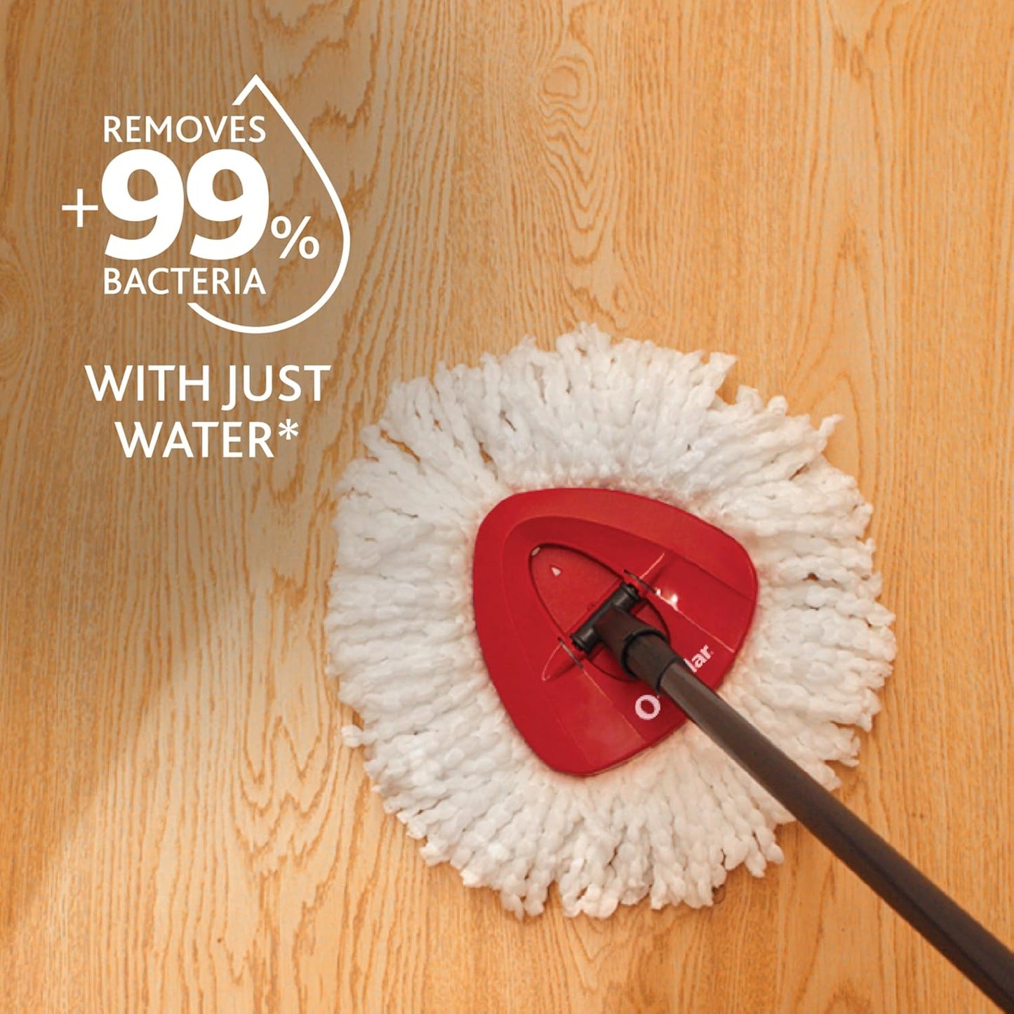 O-Cedar Easywring Microfiber Spin Mop & Bucket Floor Cleaning System with 4 Extra Refills