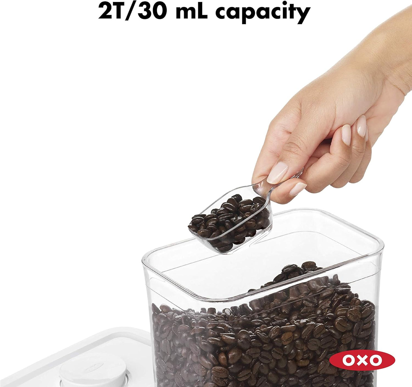 OXO Good Grips POP Container Coffee Scoop, Clear