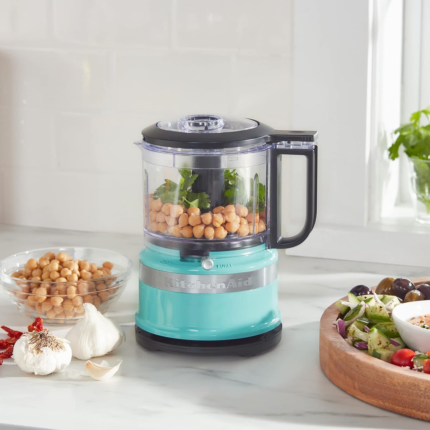 KitchenAid 3.5 Cup Food Chopper KFC3516AQ, Aqua Sky
