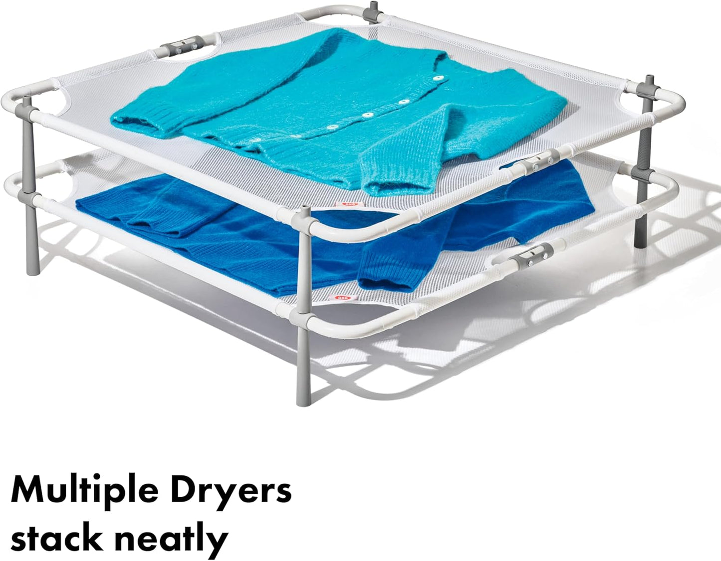 OXO Good Grips Folding Sweater Dryer, White, 26" sq. x 4-1/2" h