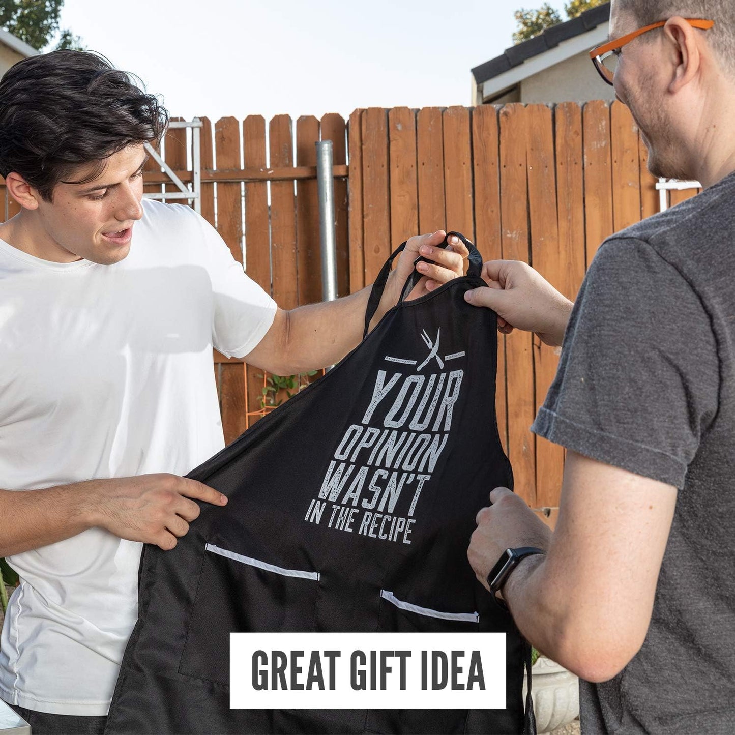 Funny Apron for Women and Men - Adjustable Chef Apron for Grilling, Cooking, BBQ