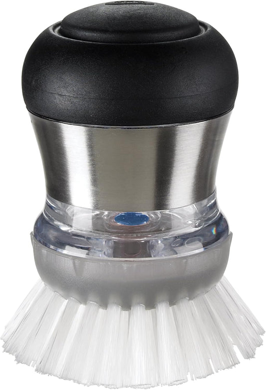 OXO Steel Soap Dispensing Palm Brush