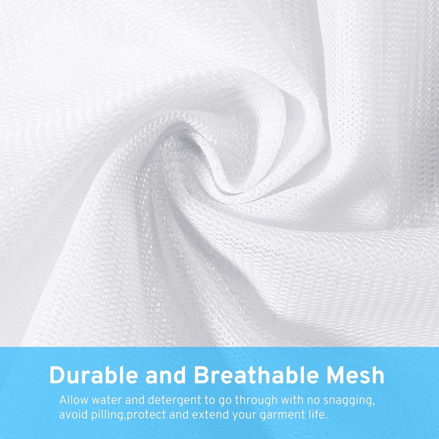 4 Pcs Mesh Laundry Bags Set for Delicates with AUTO-Lock Zipper, Lingerie Bags for Washing Delicates, Laundry Bags Mesh Wash Bags, Delicates Laundry Bag for Jeans,Blouse,Stocking,Bra(XL, 24" x 20")