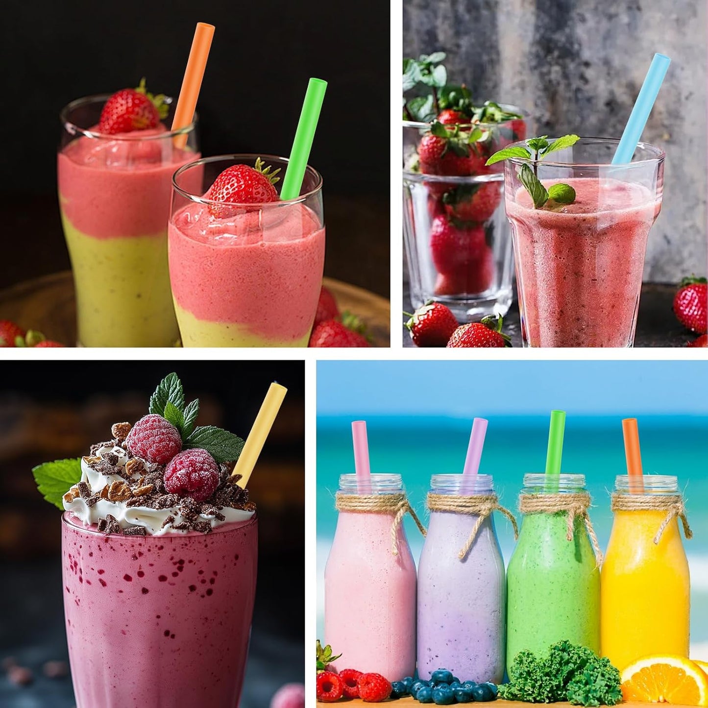 Replacement Straws Compatible with Owala Water Bottle Freepsip 24 Oz - Replacement Parts For Owala Cup 32 Oz -Accessories Set Include 6 BPA-FREE Straws and 1 Cleaning Brush