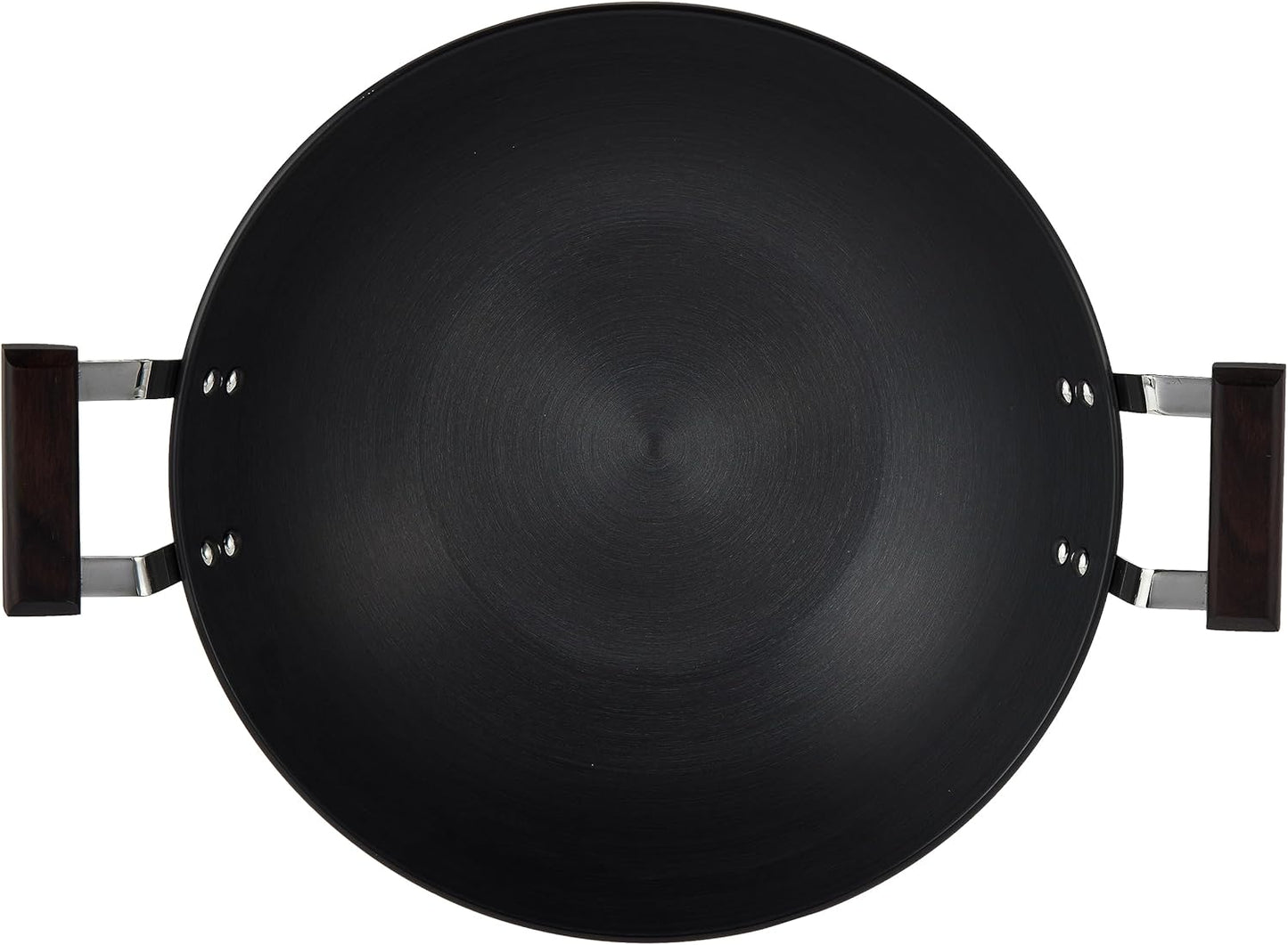 Hawkins Futura 5 Litre Deep Fry Pan, Hard Anodised Kadai with Stainless Steel Lid, Flat Bottom Kadhai, Big Kadai, Black (AD50S)