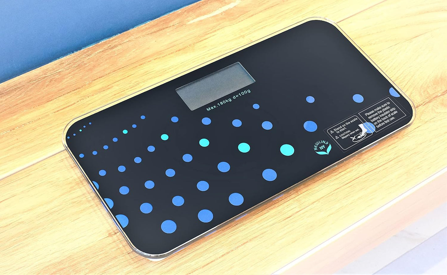 NewlineNY 700 Series Mini Travel Digital Bathroom Scales (no Sleeve) (Trendy Wave)