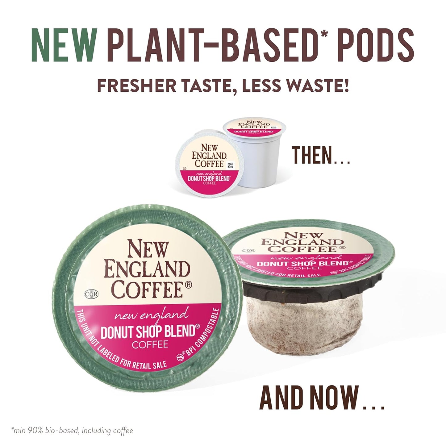 New England Coffee New England Donut Shop Blend Light Roast K-Cup Pods 12 ct. Box (Pack of 6)