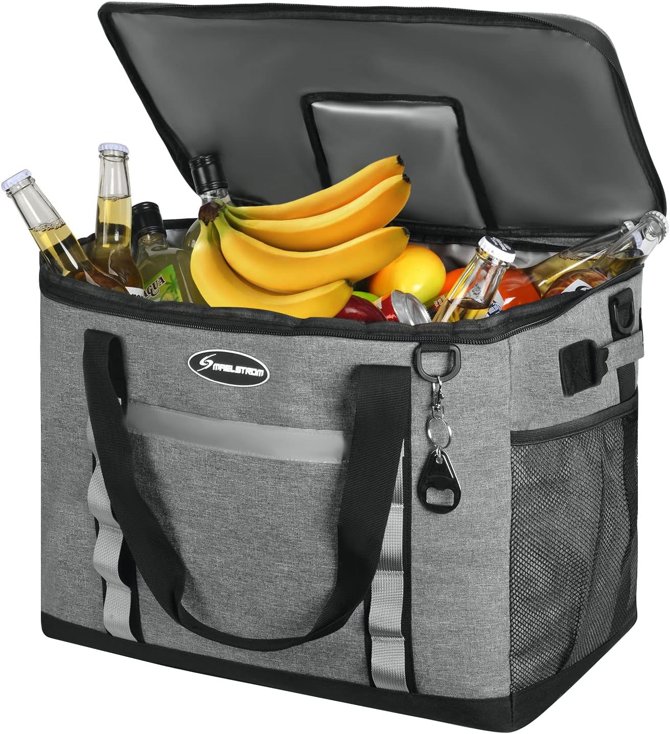 Maelstrom Collapsible Soft Cooler Bag, 24/30/60/75 Cans Beach Cooler, Ice Chest, Leakproof & Portable for Beach, Camping, Road Trips & Grocery Shopping