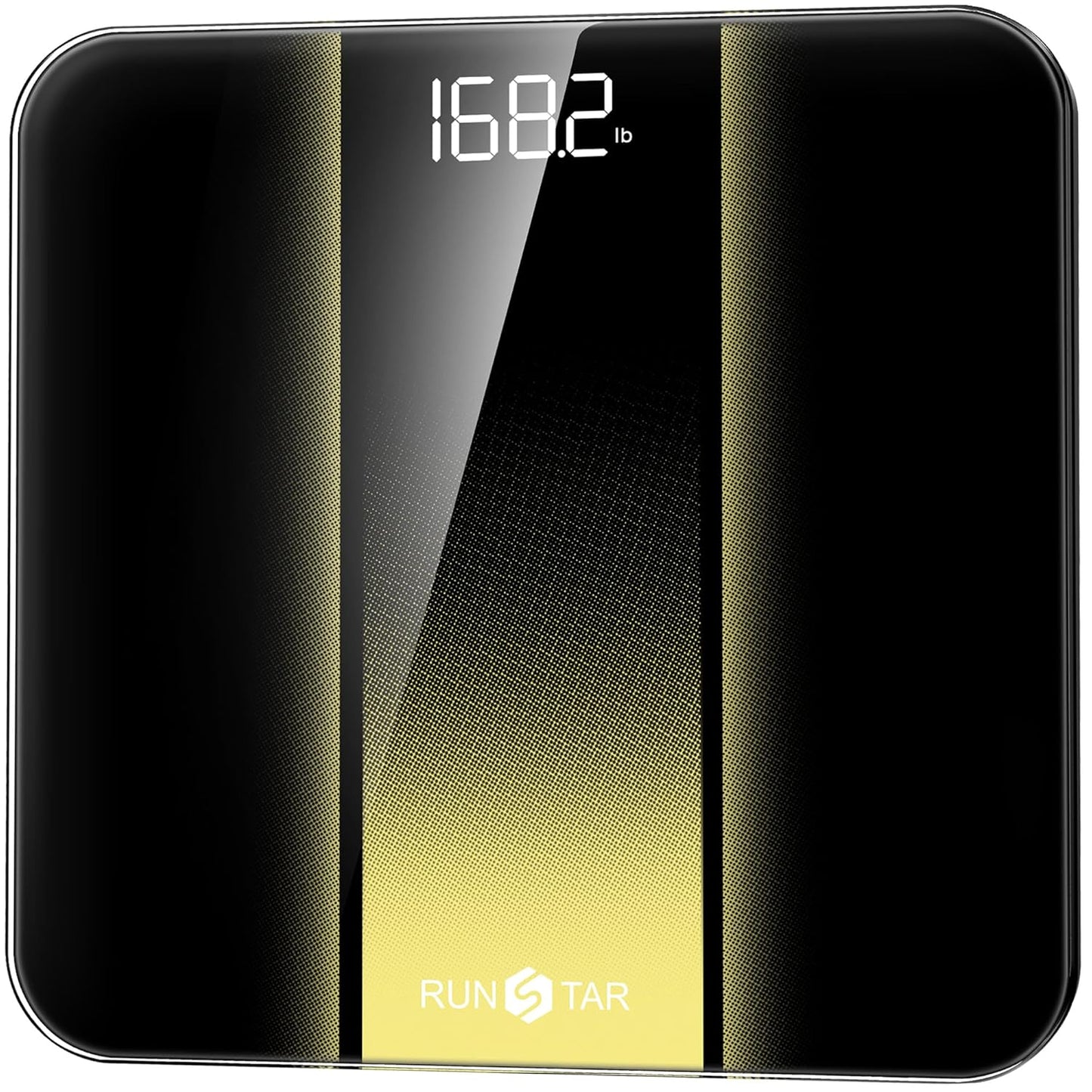 RunStar Digital Bathroom Scale for Body Weight with High Precision, Clear LED Backlight Display, Accurate Scale with 6mm Tempered Glass, 400lb