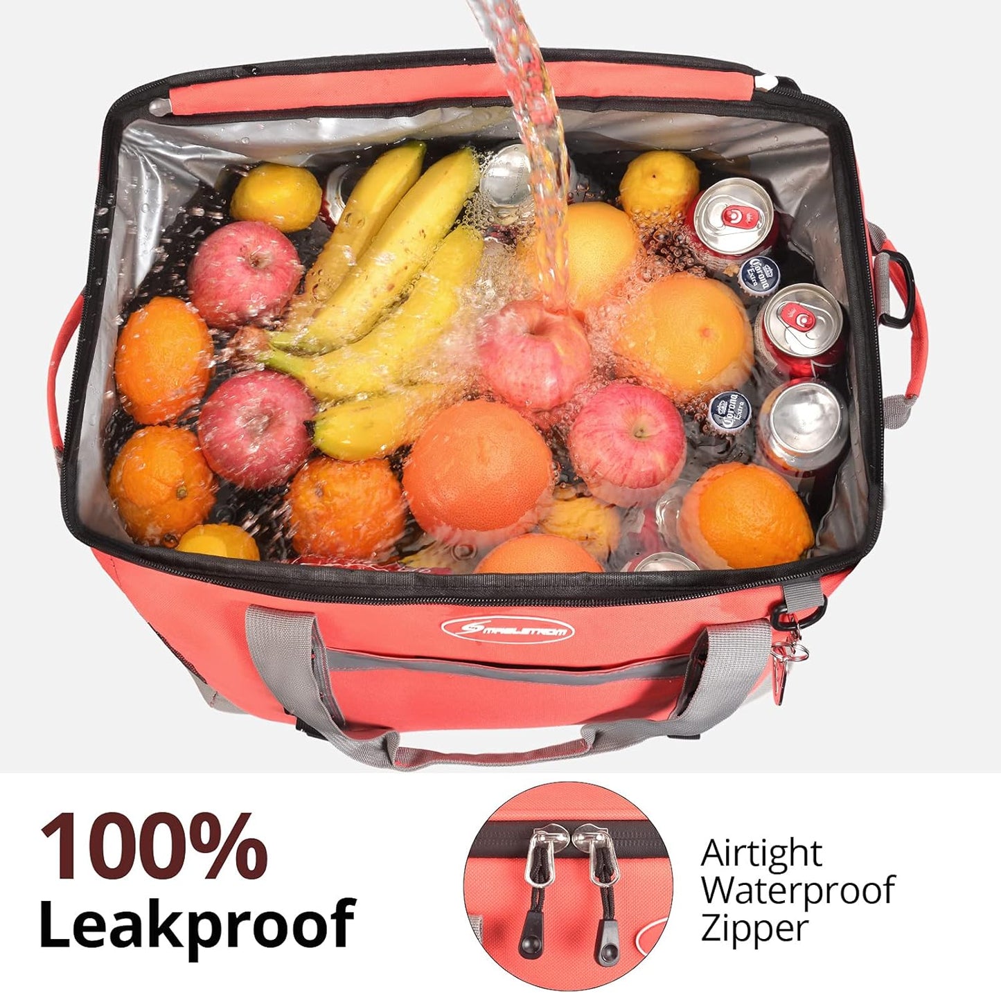 Maelstrom Collapsible Soft Cooler Bag, 24/30/60/75 Cans Beach Cooler, Ice Chest, Leakproof & Portable for Beach, Camping, Road Trips & Grocery Shopping