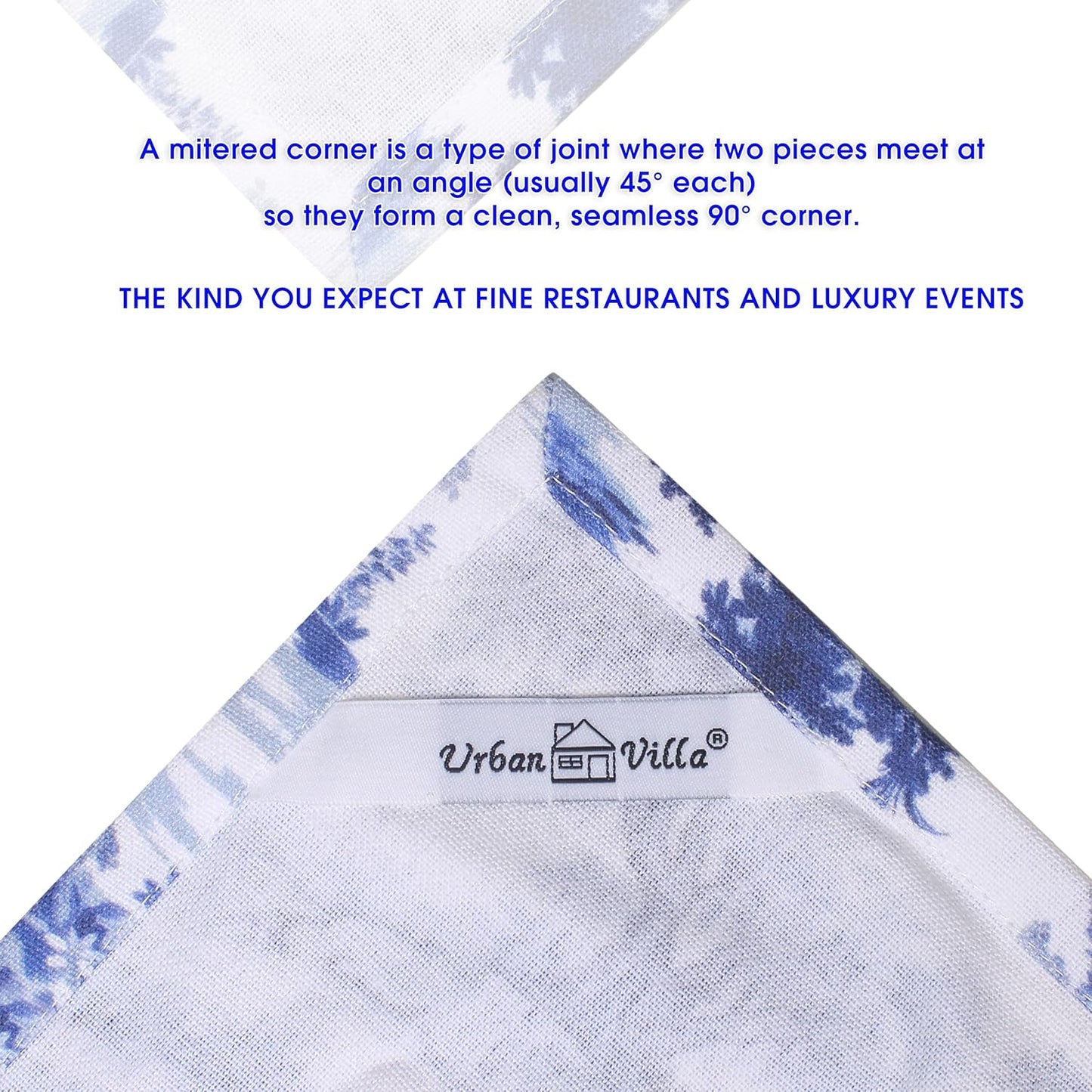 Urban Villa Kitchen Towels Set of 6 French Toile Kitchen Towels 20X30 Inches 100% Cotton Highly Absorbent Kitchen Towels Premium Quality Ultra Soft Mitered Corners KitchenTowels